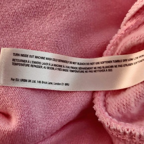 Free People FP Movement Womens Pink Bonfire Soft Oversized Hoodie Sweatshirt S - Picture 10 of 10